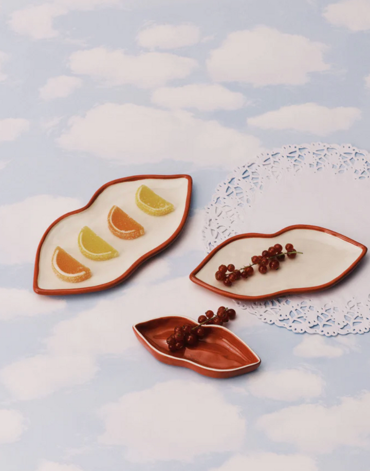 Serving dish set/3 Lips Les Objets Mouleversants