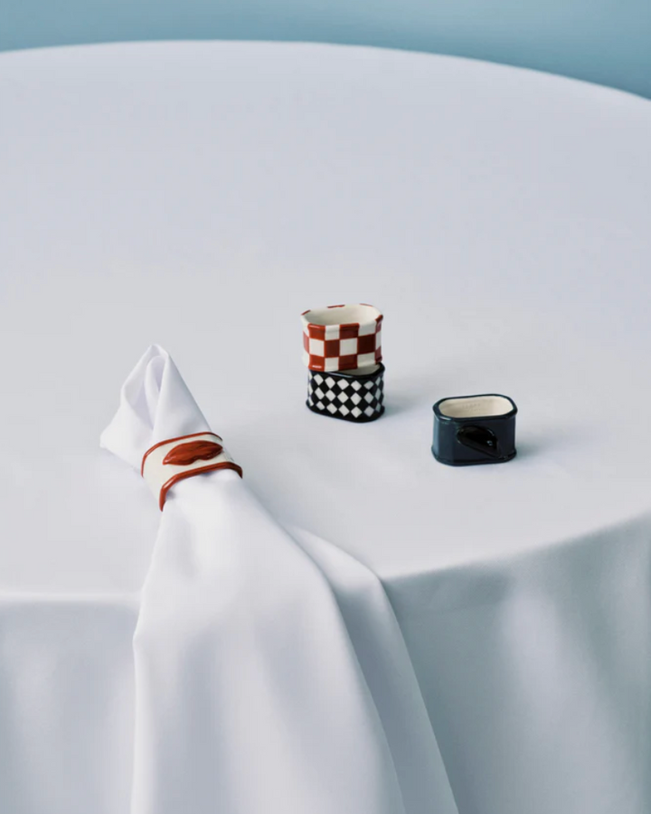 Napkin ring ass/set of 4 -Les Objets Mouleversants