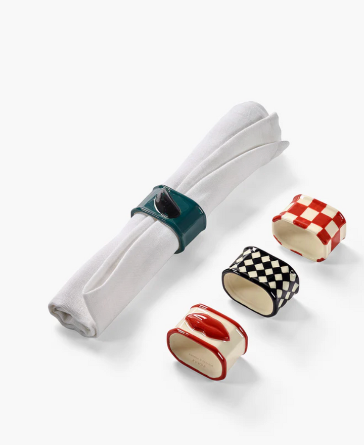 Napkin ring ass/set of 4 -Les Objets Mouleversants