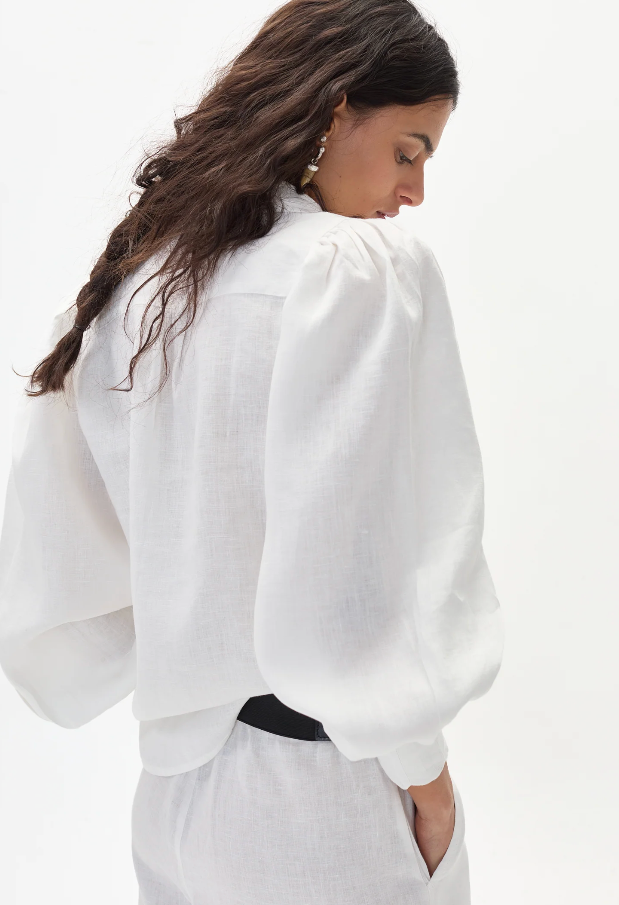 Camille Linen Shirt - Off White
