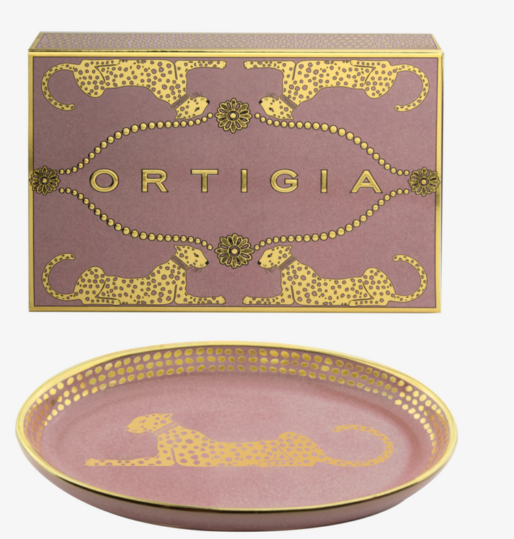 Spotty Oval Dish-Pink