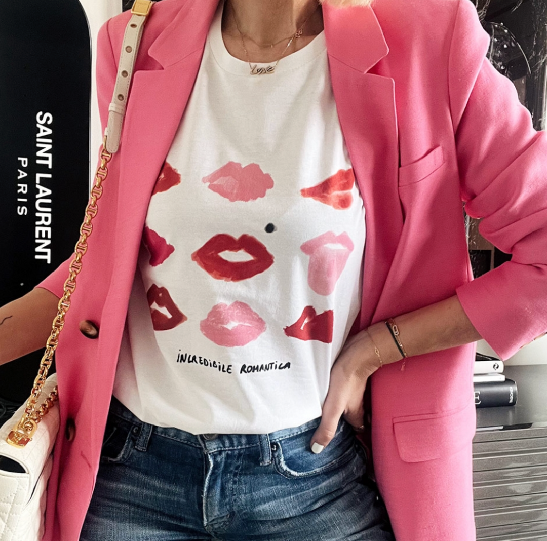T-Shirt Romantica by TrendyEmma-White