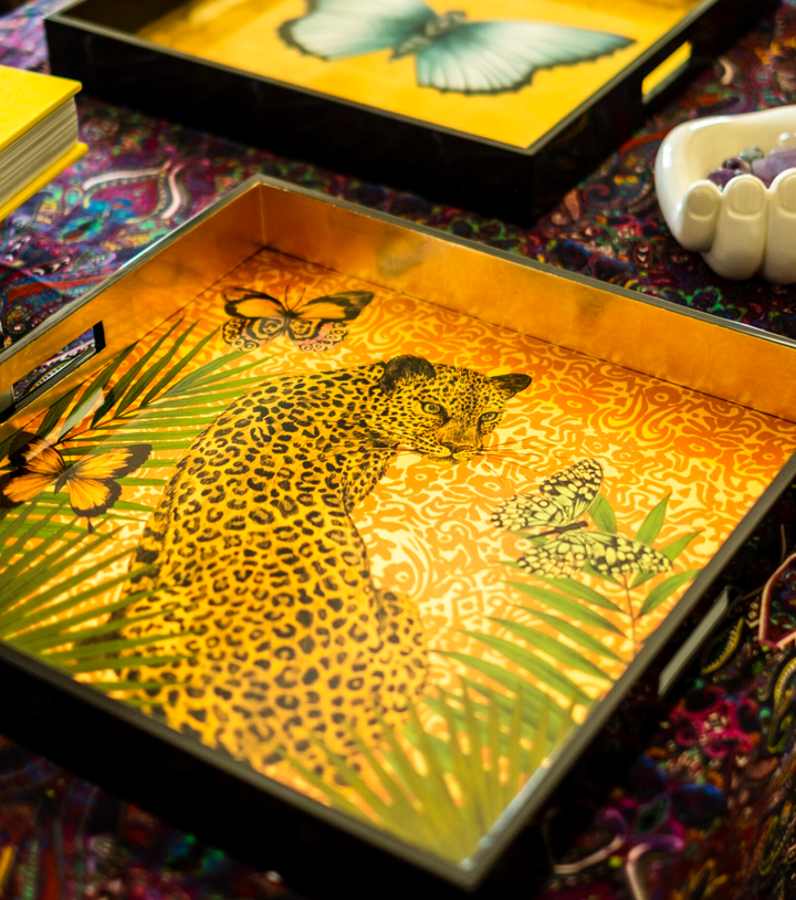 Matthew Williamson Lacquered Wooden Tray