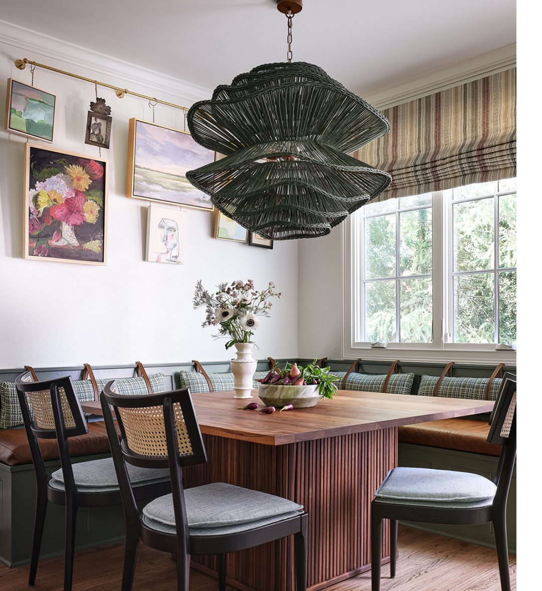 Alondra Chandelier-Hunter Green Rattan