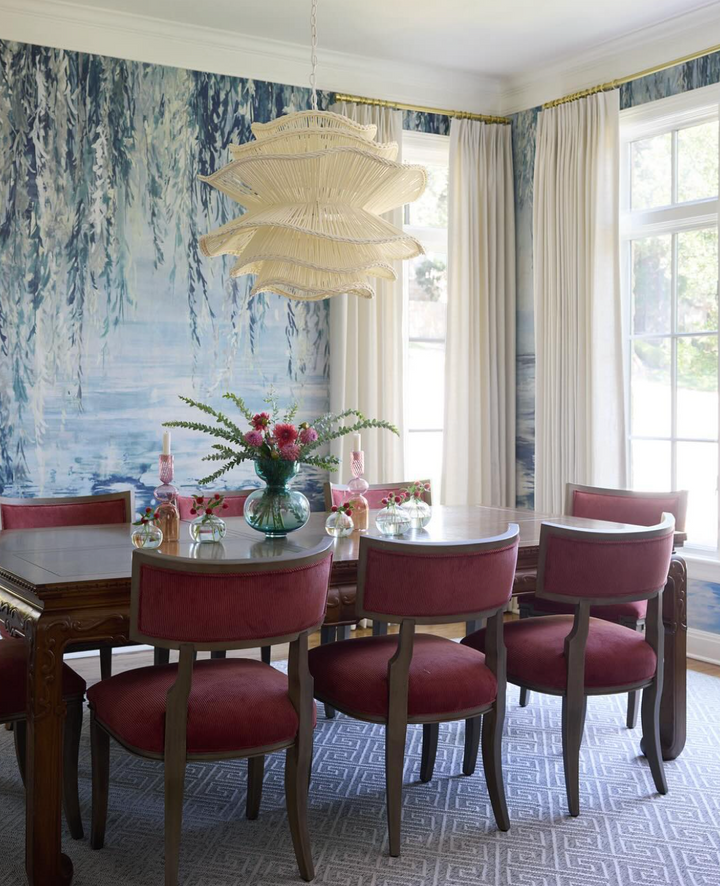 Alondra Chandelier-White Rattan
