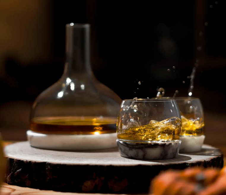 Chill Whisky Tumbler With Marble Base
