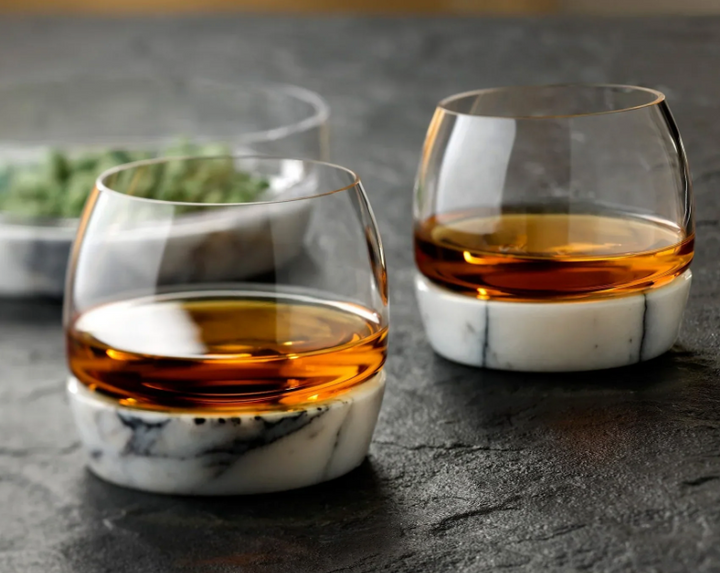 Chill Whisky Tumbler With Marble Base