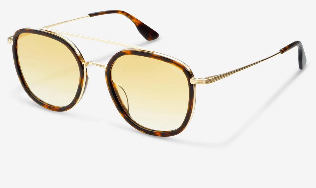 Weston-Dark Tortoise / Yellow Brown Gradient