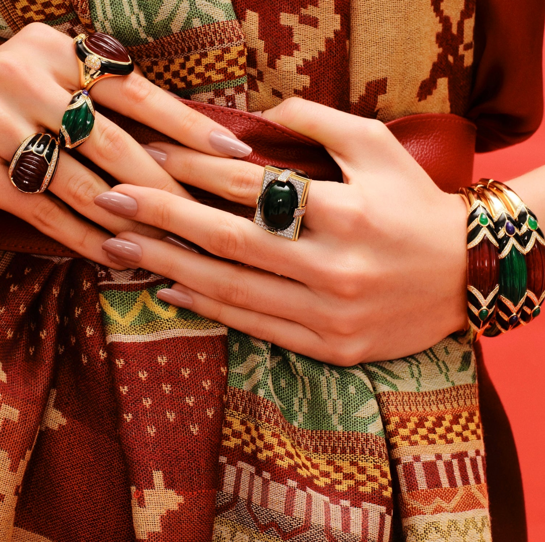 Empress Ring Burgundy