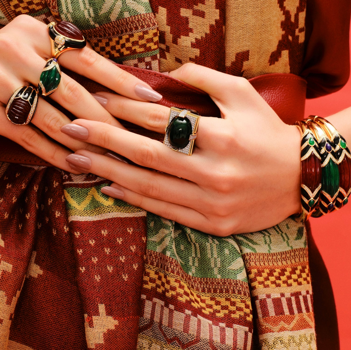 Empress Ring Burgundy