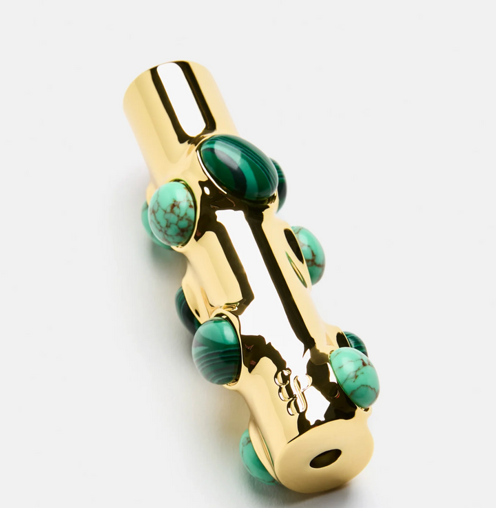 Stoned Lighter Case -Malachite