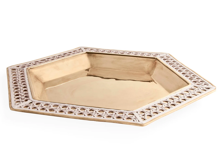 Basketweave Serving Tray